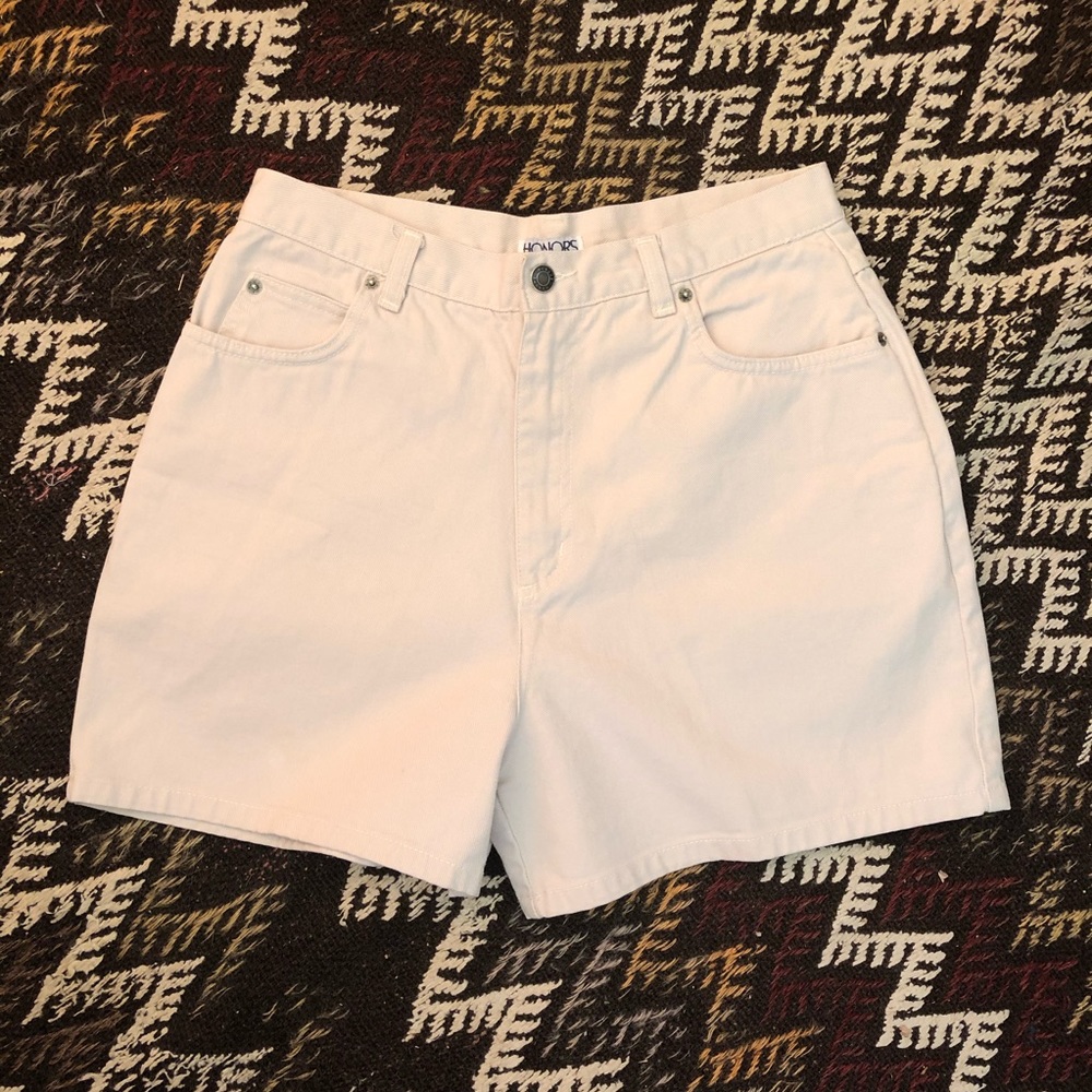 vintage • ultra high waist denim shorts